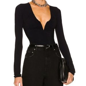 Alix NYC Black XS Chrystie Bodysuit